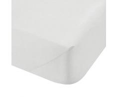 Catherine Lansfield, lenzuolo con angoli 500Â TC, in cotone, Bianco, doppio lenzuolo con angoli elastici