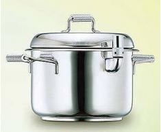 Fogacci 0942 Pentola, Acciaio Inossidabile, Grigio, 26 cm