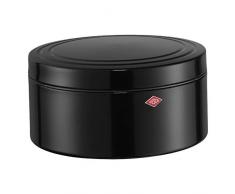 Wesco Biscottiera, Acciaio Inossidabile, Acciaio Inox, Nero, 24 x 24 x 12.5 cm