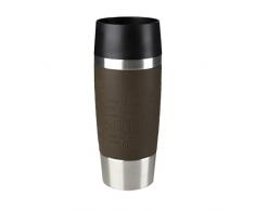 Emsa 513360 Travel Mug Bicchiere Termico con Chiusura Quick Press, Acciaio Inossidabile, Marrone, 0,36 L
