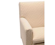 Happidea F3111101621020000 S14 Copridivano Sfumato, Poliestere-Cotone, Panna, 38x19x31.5 cm