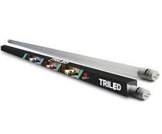 Triled Baesten, Tubo LED 3 colori T8, 9W, (equivalenti a 60w), Uso interno ed esterno, Luce Bianca Fredda - Luce Naturale e Luce Gialla nello stesso tubo