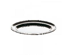 PADERNO 41651-25 Vassoio Ovale con Bordo, 25 cm, Acciaio Inox