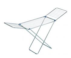 Gimi Rocky Stendibiancheria da Pavimento in Acciaio Zincato 100%, 20 m Stendibili, metallo