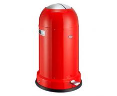 Wesco Kickmaster Classic Line Soft - Cestino per rifiuti, Confezione Originale Rosso