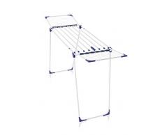 Leifheit Standtrockner Classic Stendibiancheria, Acciaio, Bianco, Blu, 117,5 x 56,3 x 7cm
