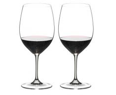 RIEDEL 6416/0 - Set di 2 calici da vino rosso, in cristallo, per Vinum Cabernet Sauvignon/Merlot