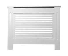 Jack Stonehouse Mobile Moderno in MDF con griglia a doghe Orizzontali (Bianco, Piccolo e Extra Altezza), Colore Grigio, Legno ingegnerizzato, Small Height