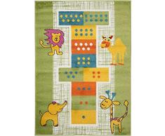 benuta Spielteppich Noa Lets Jump Multicolor 120x170 cm Tappeto, Fibra Sintetica, 120 x 170 cm