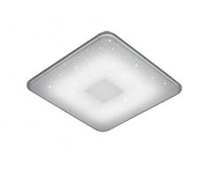 Trio 628613001 Samurai Plafoniera LED, 1x30 Watt, Bianco, 42.5x42.5x6 cm, acrilico