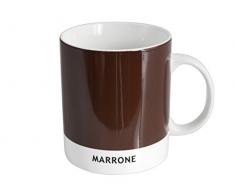 H&H Colors Tazzone Mug, Ceramica, Beige/Marrone, 11x8x9.5 cm