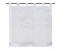 Home Fashion 79641-803 - Tenda avvolgibile con Passanti, in Tessuto Batista Stampato, 140 x 140 cm, Colore Grigio