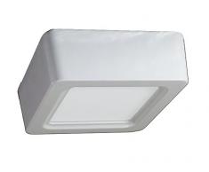 V-TAC 4812 - VT-1422SQ, lampada LED a pannello da montare, in vetro di forma quadrata, da 22 Watt, 6000 kelvin, luce bianca fredda da 1980 lumen, fascio di luce da 120Â°, dimensioni: esterno 235 x 235 mm, altezza 35 mm, trasformatore