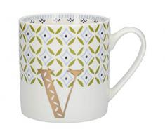 creative tops C000247Â alfabeto tazza con scrittaV design, fine China