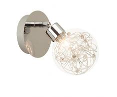 BRILLIANT IAP5139772 Applique, Metallo, Grigio, 16 x 18 cm