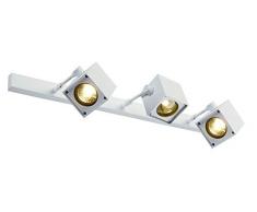 SLV da parete faretto Altra Dice 3 faretti da soffitto, quadrato, 3 x GU10, massimo 50 W, bianco 151181