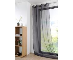 Lovely Casa R61697001VL Tenda trasparente, in poliestere, 135Â x 260Â cm, Antracite