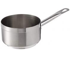 Paderno 11106-14 Casseruola Alta, Un Manico, in Acciaio Inox, 14 cm