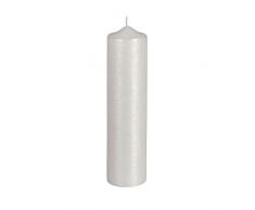 Rayher 31593102 Candela Madreperla, Cera, Bianco, 6 x 6 x 26 cm, 1 pezzo