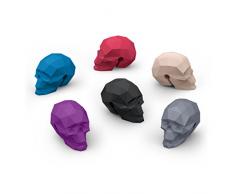 Fred Bar Bones Segnabicchieri, Silicone, Multicolore, 2x2.5x3 cm, 6 Unità