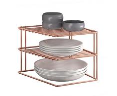 Metaltex Palio Copper - Mensola angolare a 3 piani - (362402)