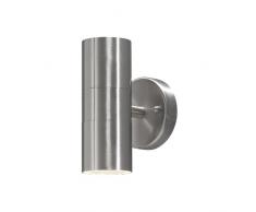 Konstsmide 7571-000 Modena Lampada da Parete, BxPxH 6x9x17 cm, 2 x 35 W, IP44, in Acciaio Inox