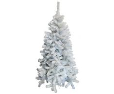 Viscio Trading Casa & Christmas Albero Natale, PVC, Bianco, 113 x 113 x 210 cm