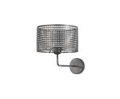 ONLI - Lampada da Parete, stile Industrial, Metallo, Nero, una luce