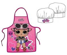 LOL SURPRISE - Set da Cucina, Grembiule e Berretto Chef Riferimento Tessili per la casa, Unisex, per Adulti, Multicolore (Multicolore), Unico