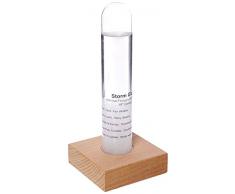 Kikkerland - barometro di Fitzroy con Base in Legno di faggio, 3 x 4,3 x 20,9 cm