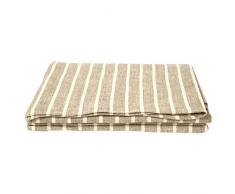 LinenMe 140 x 140 cm tovaglia in lino Brittany, naturale