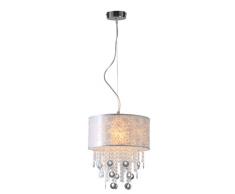 Naeve Leuchten, Lampada a sospensione con pietre in acrile, 150 x 150 x 40 cm