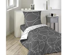 Douceur dIntérieur - Parure con Copripiumino in Poliestere, Multicolore, Poliestere, Multicolore, 140 x 200 cm