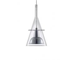 FontanaArte Lampada a Sospensione Flute 3 Cromo