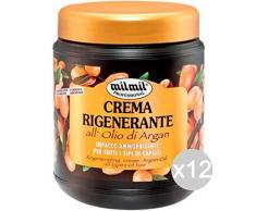 Mil Mil Set 12 Balsamo Rigenerante Argan 1000 Vaso Cura E Trattamento dei Capelli, Multicolore, Unica