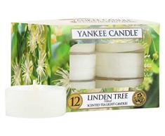 YANKEE CANDLE Candela profumata tea lights linden tree profumatore dambiente