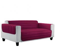 Italian Bed Linen Copridivano Elegant 2 Pst, Bordeaux/Panna, 125 cm