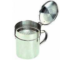 IBILI 700202 - Oliera cilindrica con Filtro e Coperchio, in Acciaio Inox, per Pesce