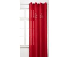 Eurofirany ZAS/Yvette/CZER Tenda, plastica, Rosso, 140Â x 250Â x 0,3Â cm