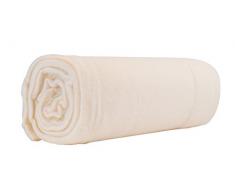 Poyet Motte uno Plaid in Pile Poliestere Naturale 130Â x 170Â cm