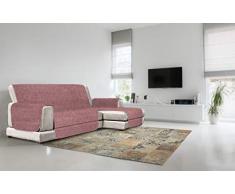 Italian Bed Linen Copridivano Antiscivolo Comfort con Penisola DX, Bordeaux, 190 cm