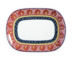Maxwell & Williams Boho Vassoio oblungo a Fantasia Floreale, Multicolore, Unica
