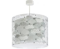 Dalber Clouds lampada per bambini, Grigio, plastica