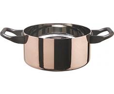 Alessi La Cintura di Orione Casseruola a Due Manici, Acciaio Inossidabile, Argento, 24 x 23 x 10 cm