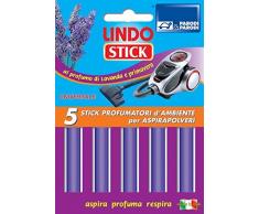 Parodi & Parodi Lindo Stick Deodorante Aspirapolvere Lavanda 5 Pezzi, Tessuto, Viola, 11x17x1 cm, 5 unitÃ