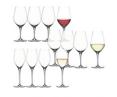 Spiegelau & Nachtmann - Bicchieri da Vino e Decanter, Serie Authentis, GlÃ¤serset, Set da 12
