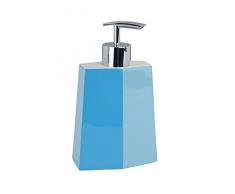 Wenko 19961100 - Porta Sapone Liquido Bicolore, Colore: Blu
