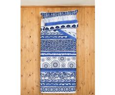 Desigual sheet1Â _ Exotic 160Â * 280Â 1p 50Â * 80Â Lenzuolo per Letto Singolo con Federa di Cotone Blu 280Â x 160Â cm
