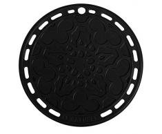 Le Creuset Sottopentola, Presina in Silicone con Occhiello, Rotondo Tradizionale, Silicone, Nero, Diametro: 20 cm