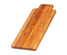 Teakhaus - Tagliere Marrone da 39,5Â x 30,5Â x 1,9Â cm, Legno, Brown, 45.5 x 18 x 2 cm